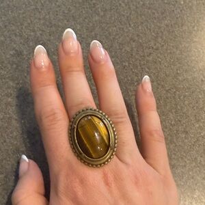 Jan Michaels Tiger's Eye Ring